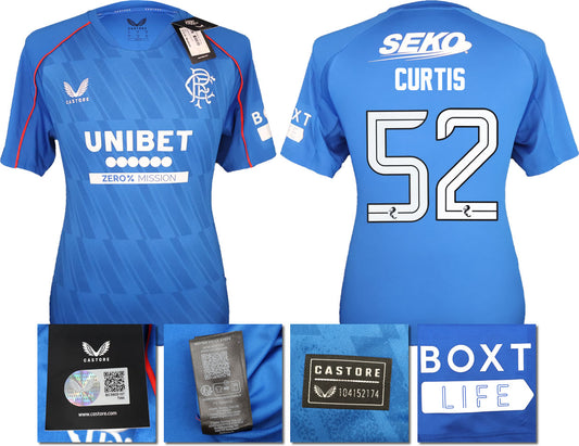 BNWT 2024/25 RANGERS FC HOME SHIRT CURTIS 52