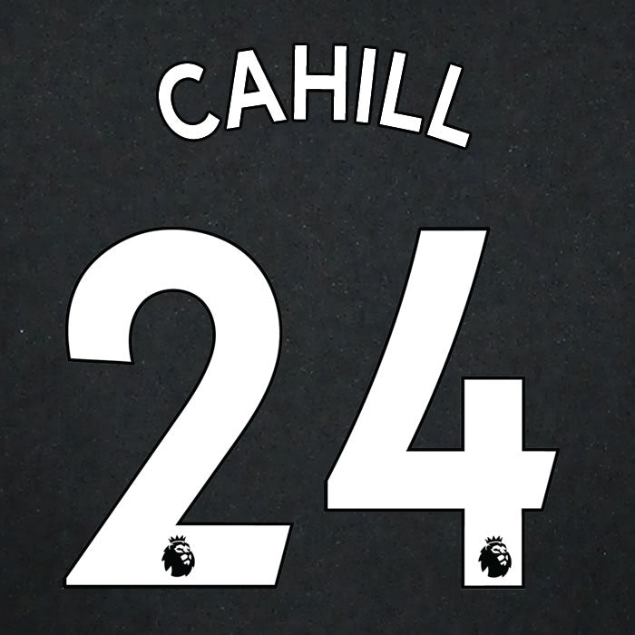 2019 2020 CRYSTAL PALACE CAHILL 24 WHITE AWAY OFFICIAL PLAYER SIZE NAME SET