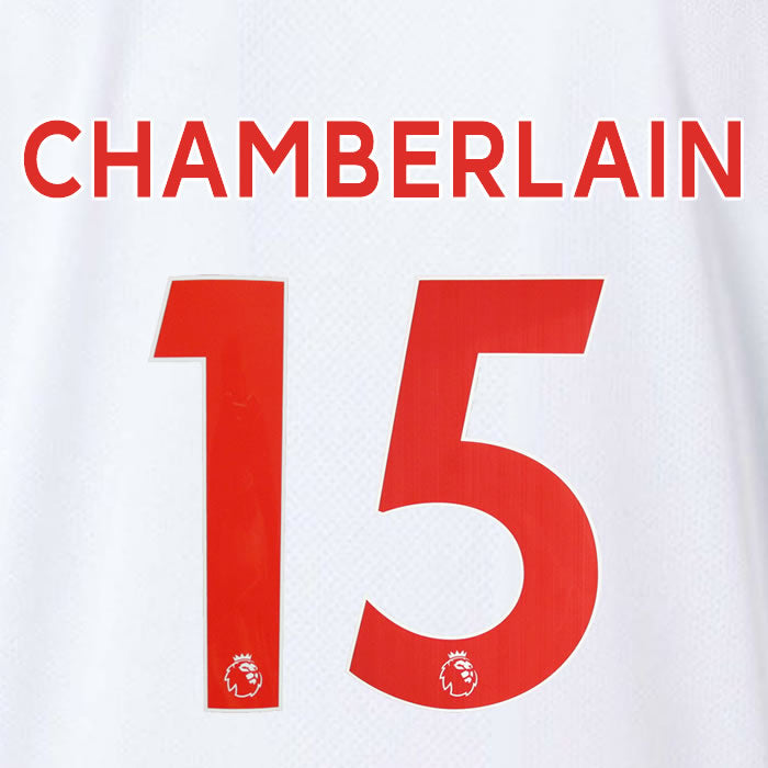 2019 2020 LIVERPOOL OXLADE-CHAMBERLAIN 15 WHITE 3RD OFFICIAL PLAYER SIZE NAME SET