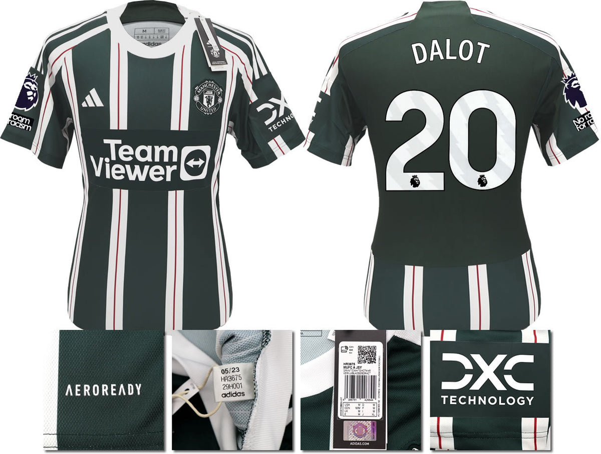 BNWT 2023 2024 MAN UTD ADIDAS AWAY SHIRT DALOT 20