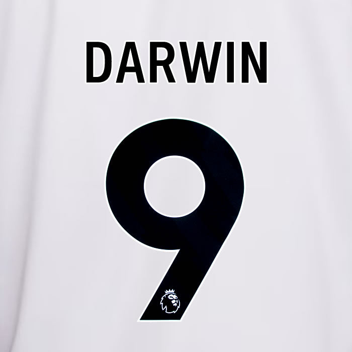 2023 2024 OFFICIAL LIVERPOOL DARWIN 9 AWAY PLAYER SIZE NAME SET