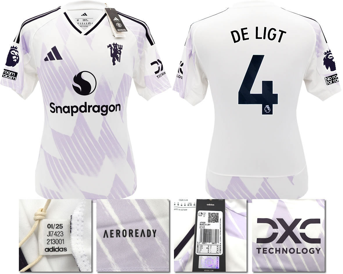 BNWT 2025 2026 MANCHESTER UNITED ADIDAS AWAY SHIRT DE LIGT 4 MEN'S