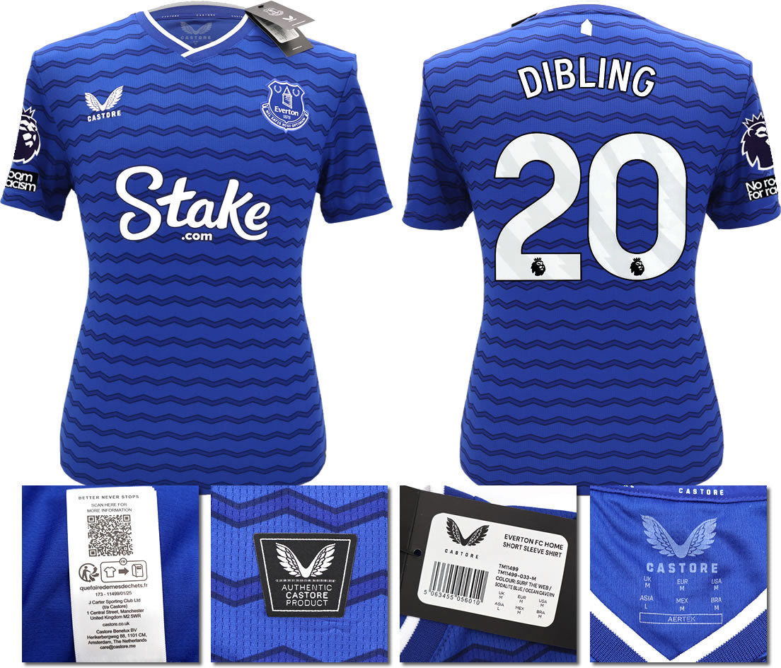 BNWT 2025/26 EVERTON FC HOME SHIRT DIBLING 20
