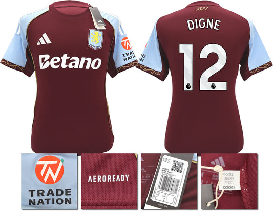 BNWT 2025/26 ASTON VILLA FC HOME SHIRT DIGNE 12