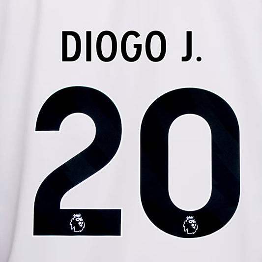 2023 2024 OFFICIAL LIVERPOOL DIOGO J. 20 AWAY PLAYER SIZE NAME SET