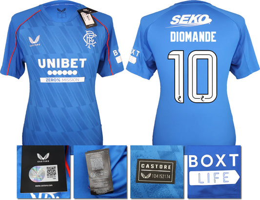 BNWT 2024/25 RANGERS FC HOME SHIRT DIOMANDE 10