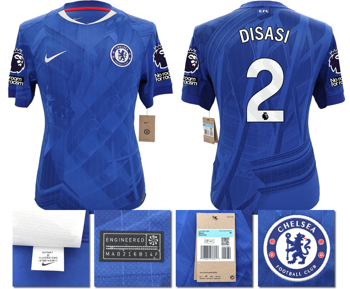 BNWT 2025 2026 CHELSEA NIKE HOME DISASI 2 FOOTBALL SHIRT MEN'S