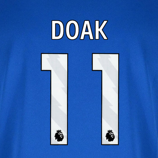 2025 2026 BOURNEMOUTH DOAK 11 WHITE AWAY PLAYER SIZE NAME SET