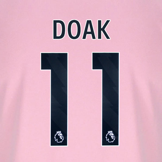 2025 2026 BOURNEMOUTH DOAK 11 BLACK 3RD PLAYER SIZE NAME SET