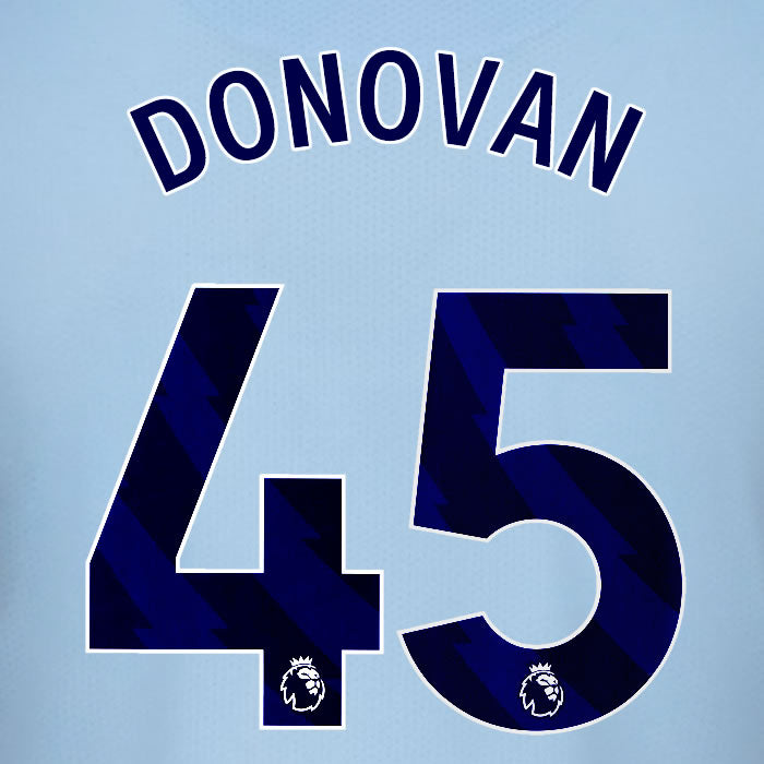 2025 2026 BRENTFORD DONOVAN 45 BLACK 3RD PLAYER SIZE NAME SET