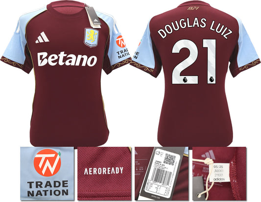 BNWT 2025/26 ASTON VILLA FC HOME SHIRT LUIZ 21