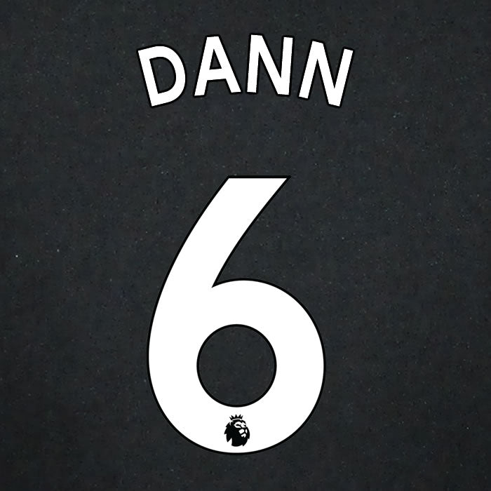 2019 2020 CRYSTAL PALACE DANN 6 WHITE AWAY OFFICIAL PLAYER SIZE NAME SET