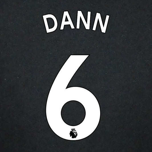 2019 2020 CRYSTAL PALACE DANN 6 WHITE AWAY OFFICIAL PLAYER SIZE NAME SET