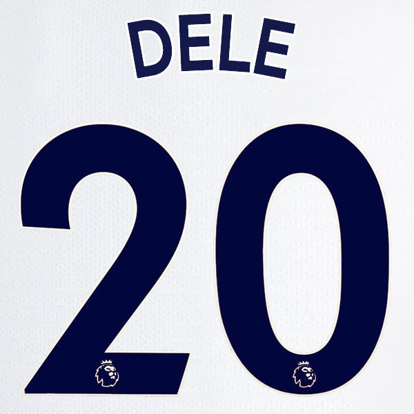 2019 2020 TOTTENHAM HOTSPUR DELE 20 WHITE HOME OFFICIAL PLAYER SIZE NAME SET