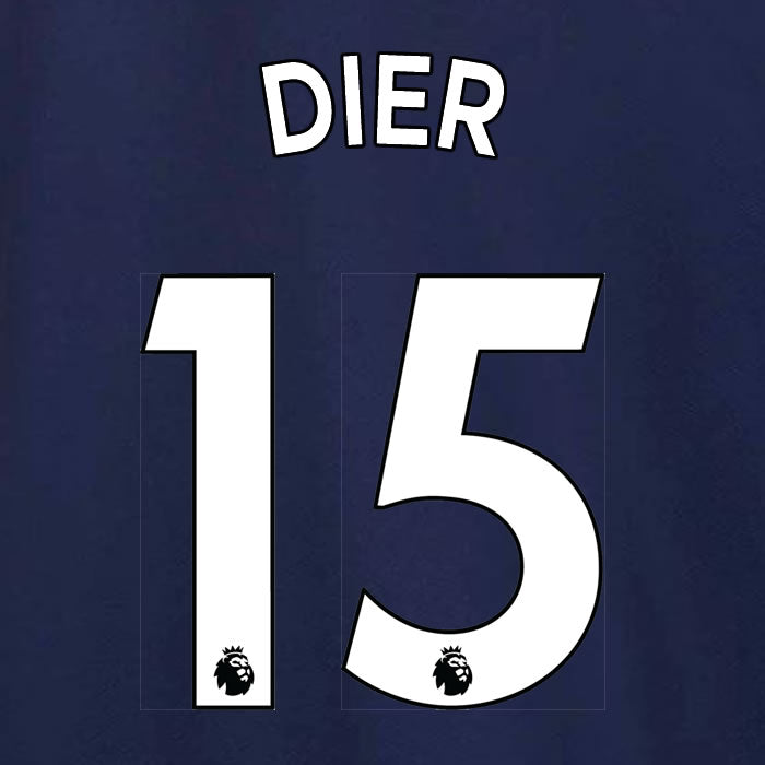 2019 2020 TOTTENHAM HOTSPUR DIER 15 WHITE AWAY OFFICIAL PLAYER SIZE NAME SET
