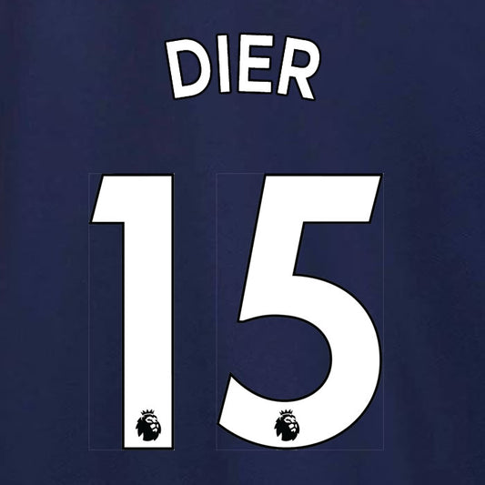 2019 2020 TOTTENHAM HOTSPUR DIER 15 WHITE AWAY OFFICIAL PLAYER SIZE NAME SET