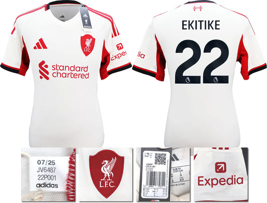 BNWT 2025 2026 LIVERPOOL AWAY SHIRT EKITIKE 22 MEN'S