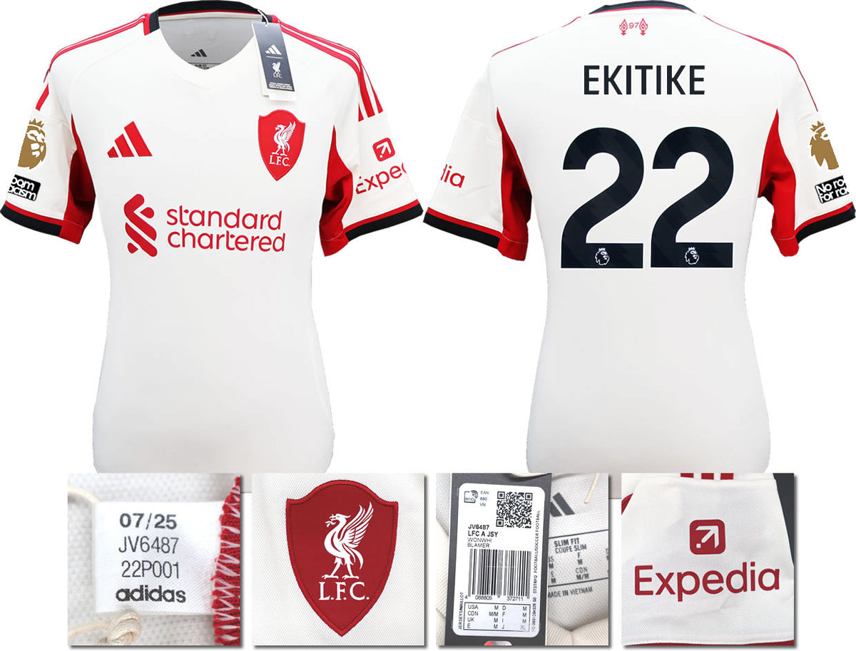 BNWT 2025 2026 LIVERPOOL AWAY SHIRT EKITIKE 22 MEN'S