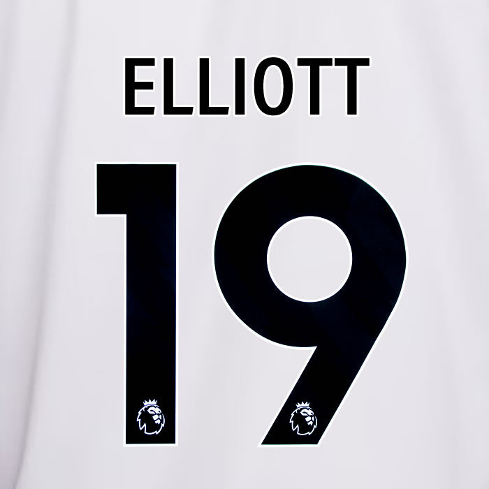 2023 2024 OFFICIAL LIVERPOOL ELLIOTT 19 AWAY PLAYER SIZE NAME SET