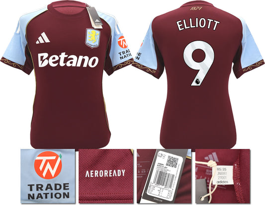 BNWT 2025/26 ASTON VILLA FC HOME SHIRT ELLIOTT 9
