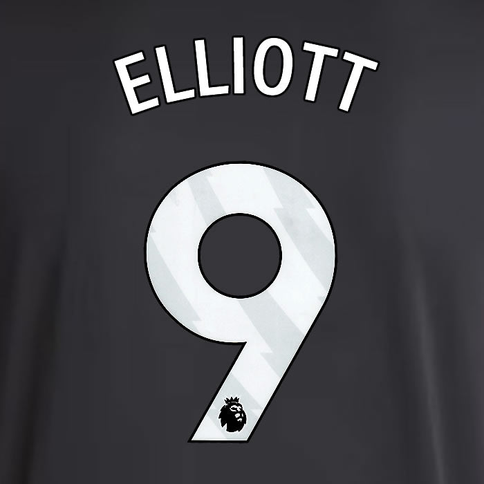 2025 2026 ASTON VILLA ELLIOTT 9 OFFICIAL WHITE AWAY PLAYER SIZE NAMESET