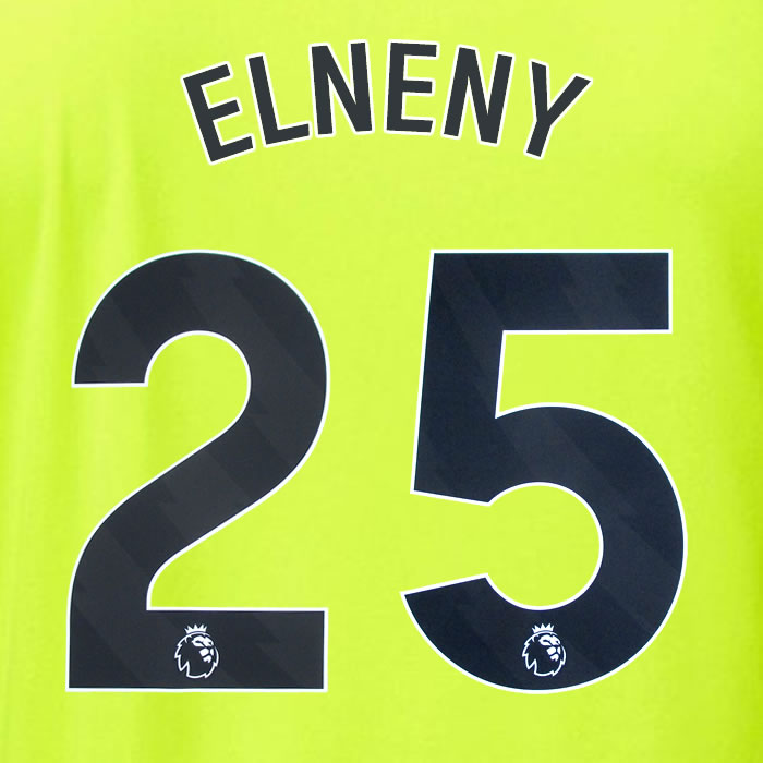 2023 2024 OFFICIAL ARSENAL M. ELNENY 25 AWAY PLAYER SIZE NAME SET
