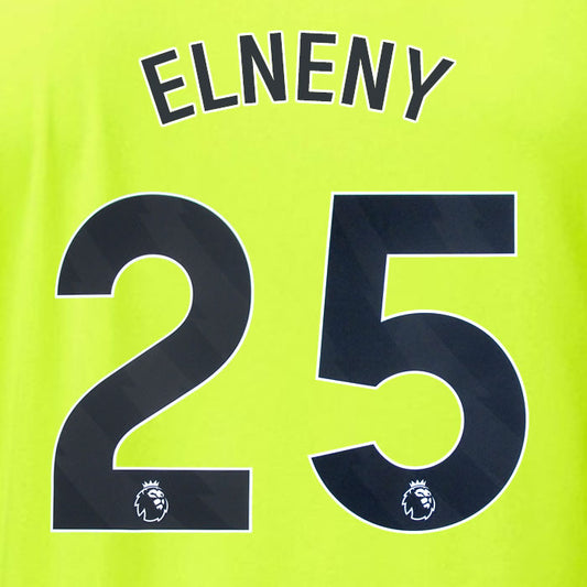 2023 2024 OFFICIAL ARSENAL M. ELNENY 25 AWAY PLAYER SIZE NAME SET