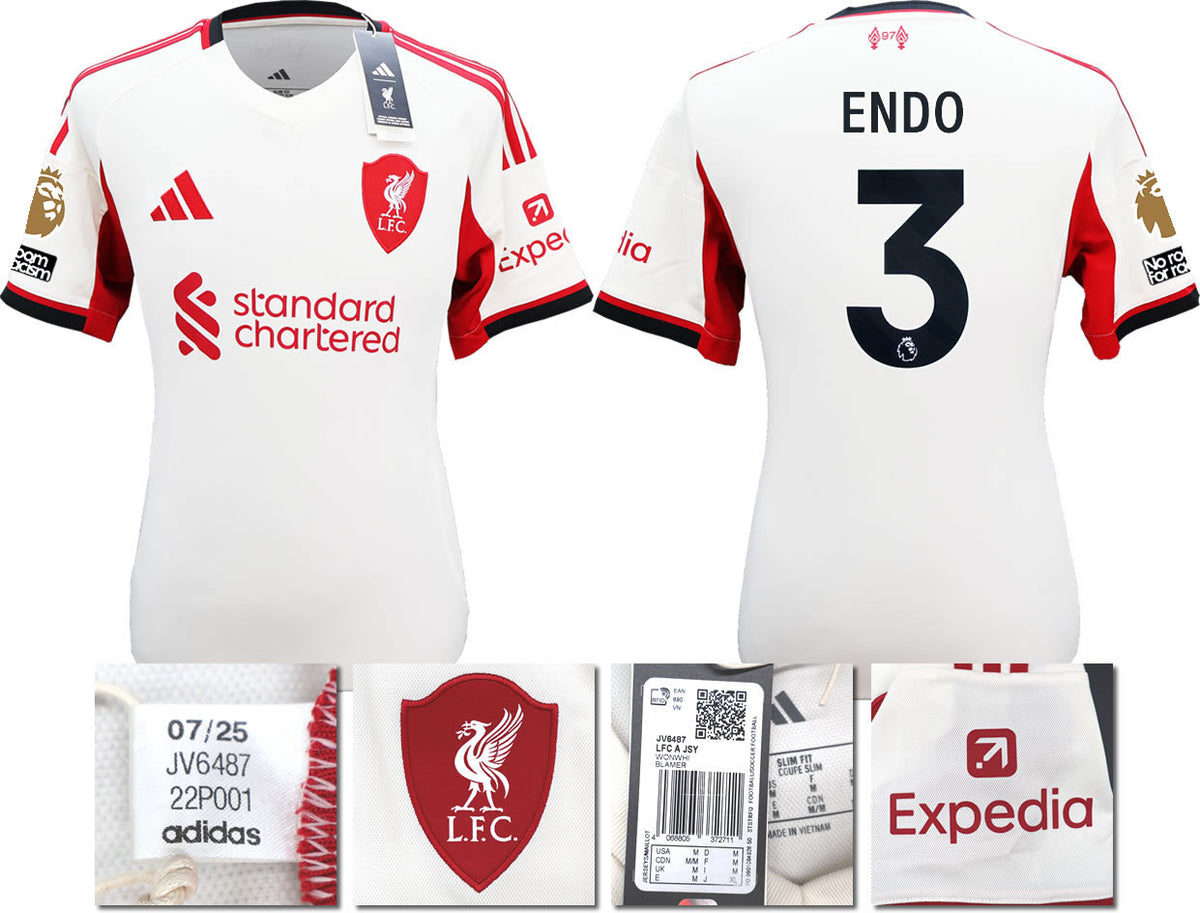 BNWT 2025 2026 LIVERPOOL AWAY SHIRT ENDO 3 MEN'S