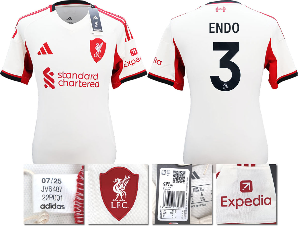 BNWT 2025 2026 LIVERPOOL AWAY SHIRT ENDO 3 MEN'S