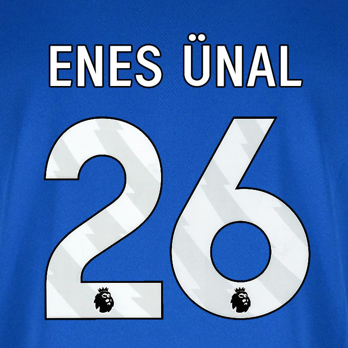 2025 2026 BOURNEMOUTH ENES UNAL 26 WHITE AWAY PLAYER SIZE NAME SET