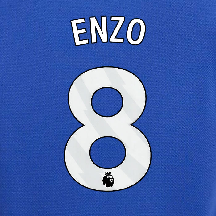 2023 2024 OFFICIAL CHELSEA ENZO 8 HOME PLAYER SIZE NAME SET