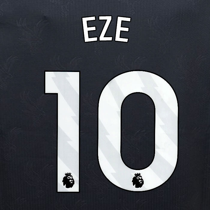 2024 2025 OFFICIAL CRYSTAL PALACE EZE 10 BLUE AWAY PLAYER SIZE NAMESET