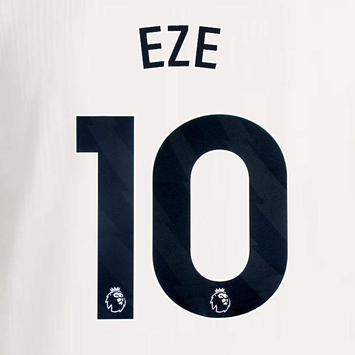 2025 2026 ARSENAL EZE 10 BLACK 3RD OFFICIAL PLAYER SIZE NAMESET