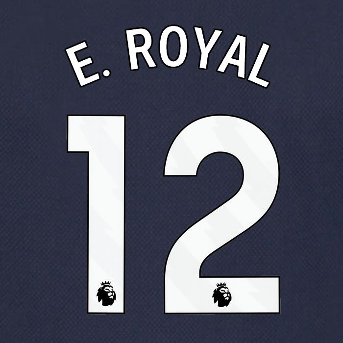 2023 2024 OFFICIAL TOTTENHAM HOTSPUR E. ROYAL 12 AWAY PLAYER SIZE NAME SET