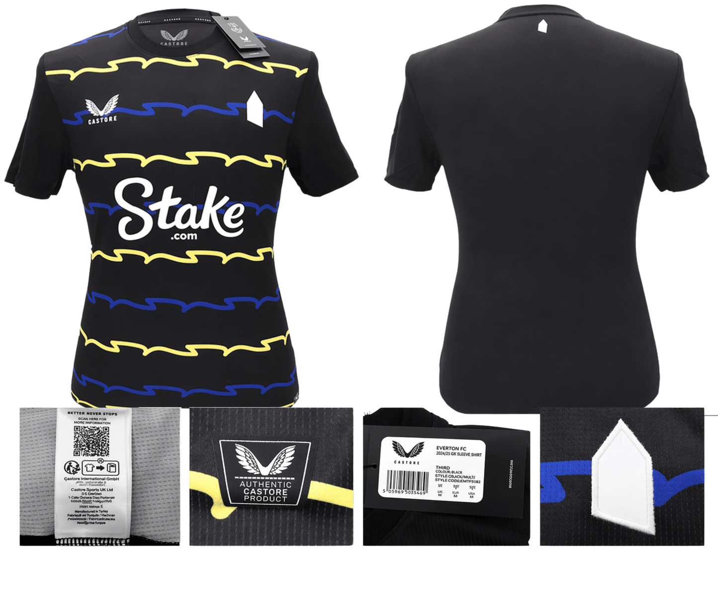 BNWT 2025/2026 EVERTON F.C. CASTORE 3RD SHIRT ALCARAZ 24