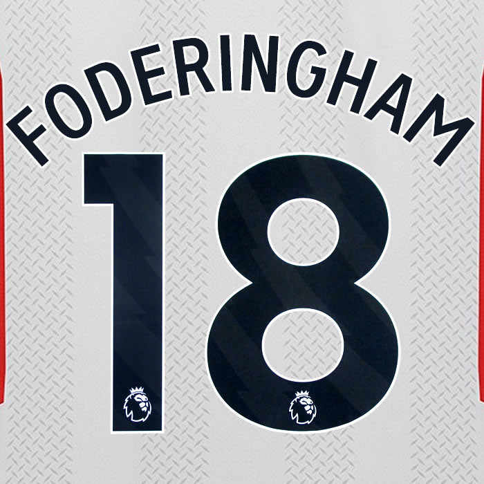 2023 2024 OFFICIAL SHEFFIELD UNITED FODERINGHAM 18 3RD PLAYER SIZE NAME SET