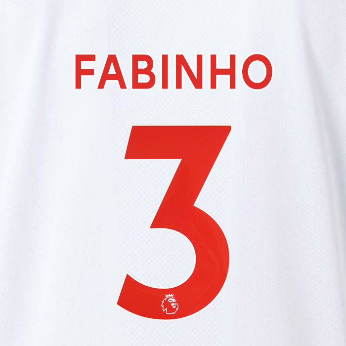 2019 2020 LIVERPOOL FABINHO 3 WHITE 3RD OFFICIAL PLAYER SIZE NAME SET