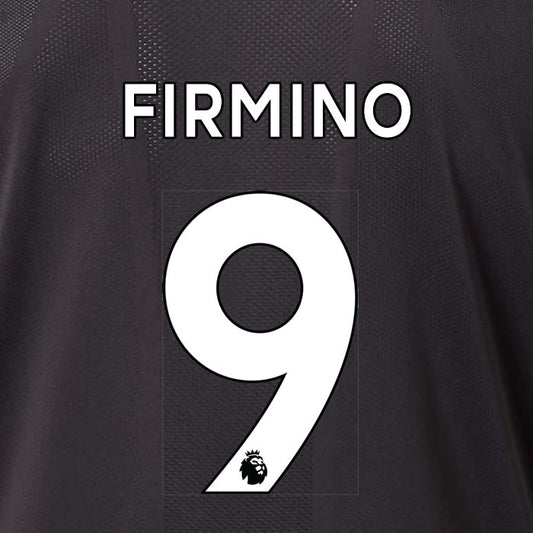 2019 2020 LIVERPOOL FIRMINO 9 WHITE AWAY OFFICIAL PLAYER SIZE NAME SET