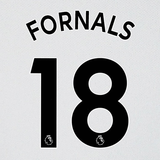 2019 2020 WEST HAM P. FORNALS 18 WHITE AWAY OFFICIAL PLAYER SIZE NAME SET