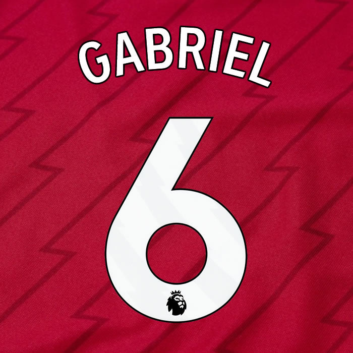 2023 2024 OFFICIAL ARSENAL GABRIEL 6 HOME PLAYER SIZE NAME SET