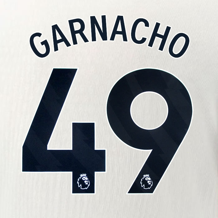 2025 2026 OFFICIAL CHELSEA GARNACHO 49 BLACK AWAY PLAYER SIZE NAMESET