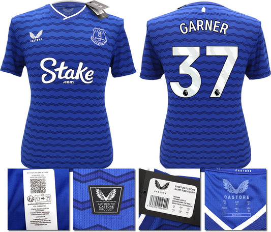 BNWT 2025/26 EVERTON FC HOME SHIRT GARNER 37