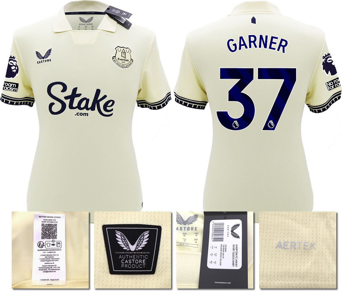 BNWT 2025/26 EVERTON FC AWAY SHIRT GARNER 37