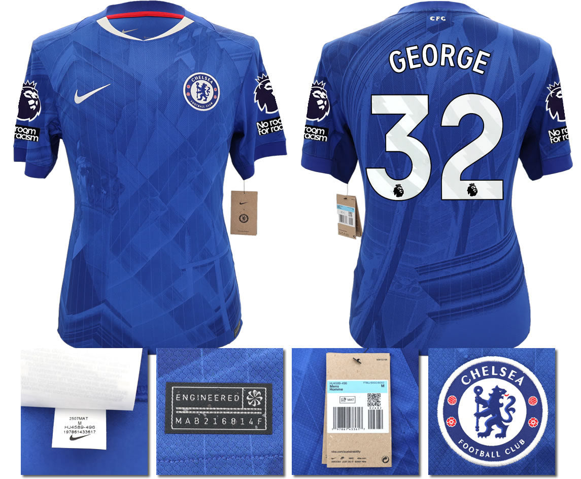 BNWT 2025 2026 CHELSEA NIKE HOME GEORGE 32 FOOTBALL SHIRT MEN'S