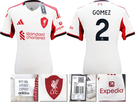 BNWT 2025 2026 LIVERPOOL AWAY SHIRT GOMEZ 2 MEN'S