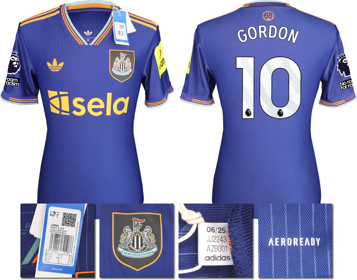 BNWT 2025/2026 Newcastle United FC adidas GORDON 10 3rd Shirt