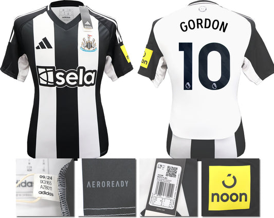 BNWT 2024 2025 NEWCASTLE UNITED HOME SHIRT GORDON 10 MEN'S