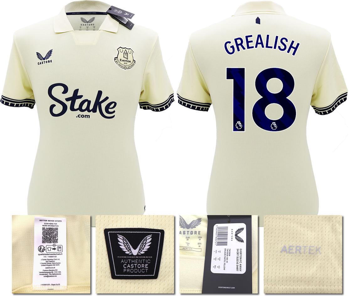 BNWT 2025/26 EVERTON FC AWAY SHIRT GREALISH 18