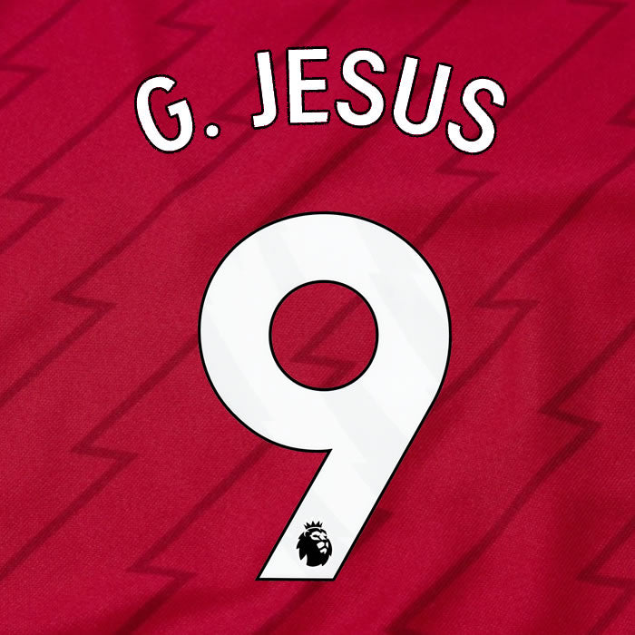 2023 2024 OFFICIAL ARSENAL G. JESUS 9 HOME PLAYER SIZE NAME SET