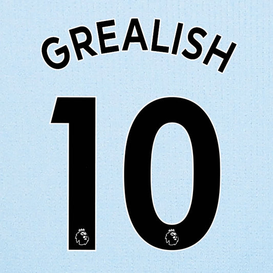 2019 2020 ASTON VILLA GREALISH 10 WHITE AWAY OFFICIAL PLAYER SIZE NAME SET